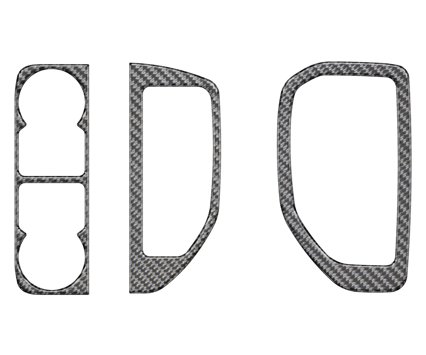 A/C Vent & Headlight Control Accent Overlays Fits 2019-2021 Chevrolet Silverado