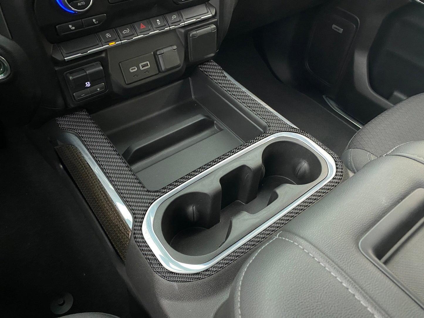 Center Console Accent Overlay Fits 2019-2021 Chevrolet Silverado