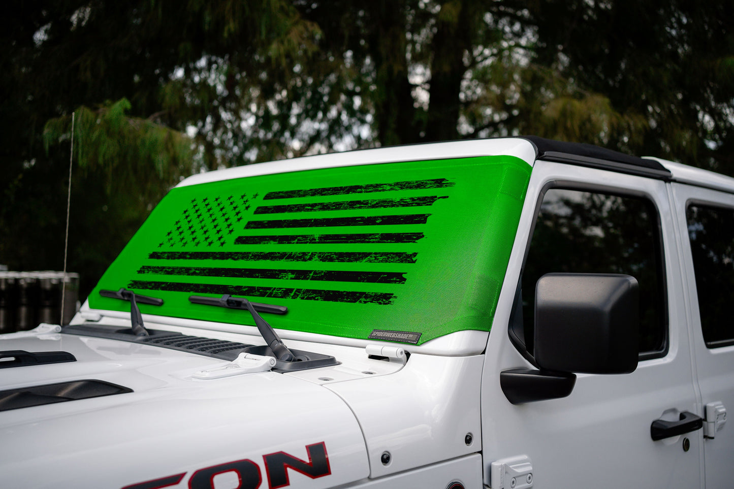 Jeep Wrangler (JL, JT, JK) and Jeep Gladiator Stock Printed Solar Shield (2007-2026)