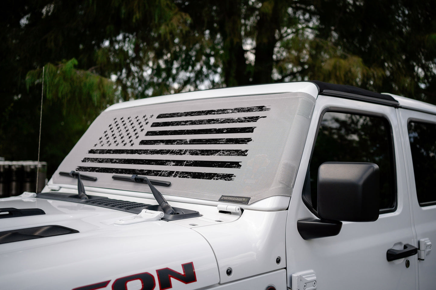 Jeep Wrangler (JL, JT, JK) and Jeep Gladiator Stock Printed Solar Shield (2007-2026)