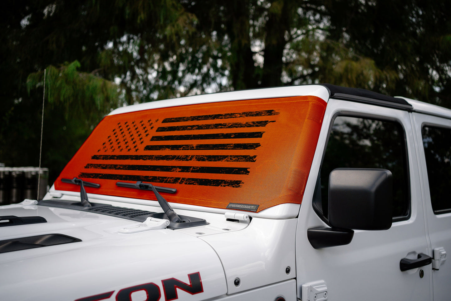 Jeep Wrangler (JL, JT, JK) and Jeep Gladiator Stock Printed Solar Shield (2007-2026)