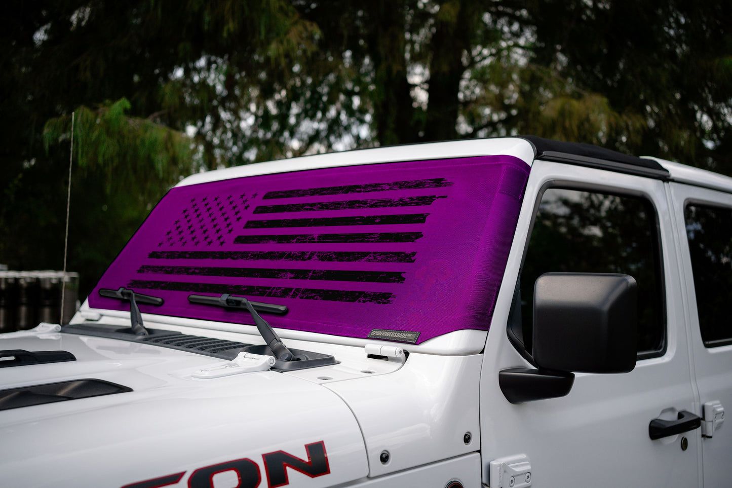 Jeep Wrangler (JL, JT, JK) and Jeep Gladiator Stock Printed Solar Shield (2007-2026)
