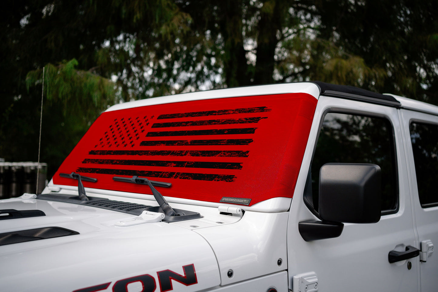 Jeep Wrangler (JL, JT, JK) and Jeep Gladiator Stock Printed Solar Shield (2007-2026)