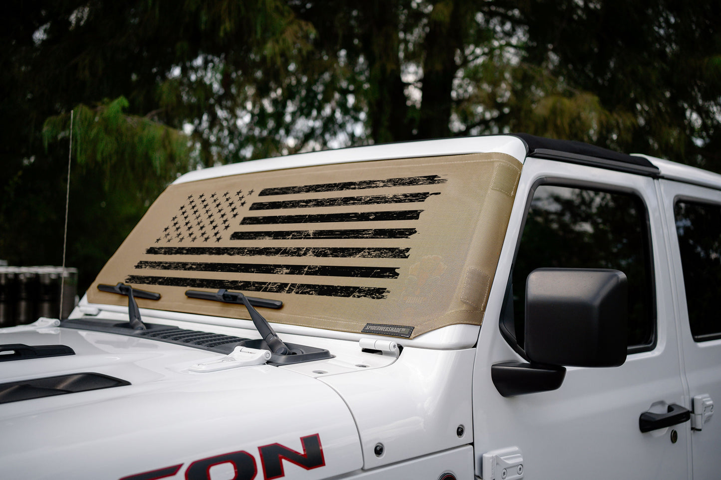 Jeep Wrangler (JL, JT, JK) and Jeep Gladiator Stock Printed Solar Shield (2007-2026)