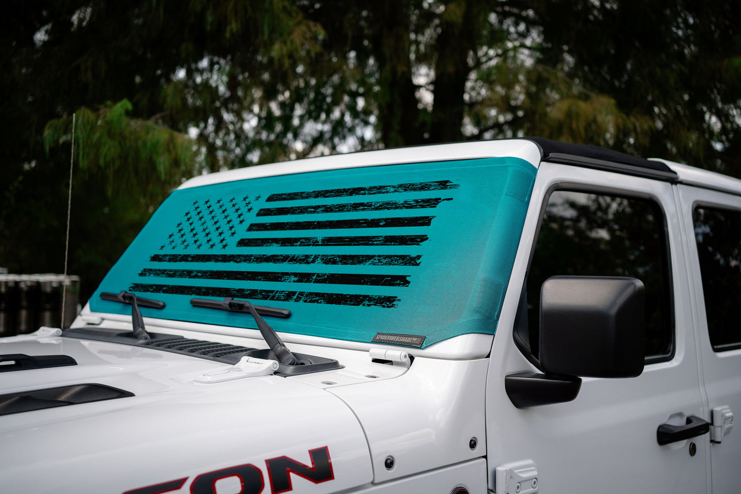 Jeep Wrangler (JL, JT, JK) and Jeep Gladiator Stock Printed Solar Shield (2007-2026)