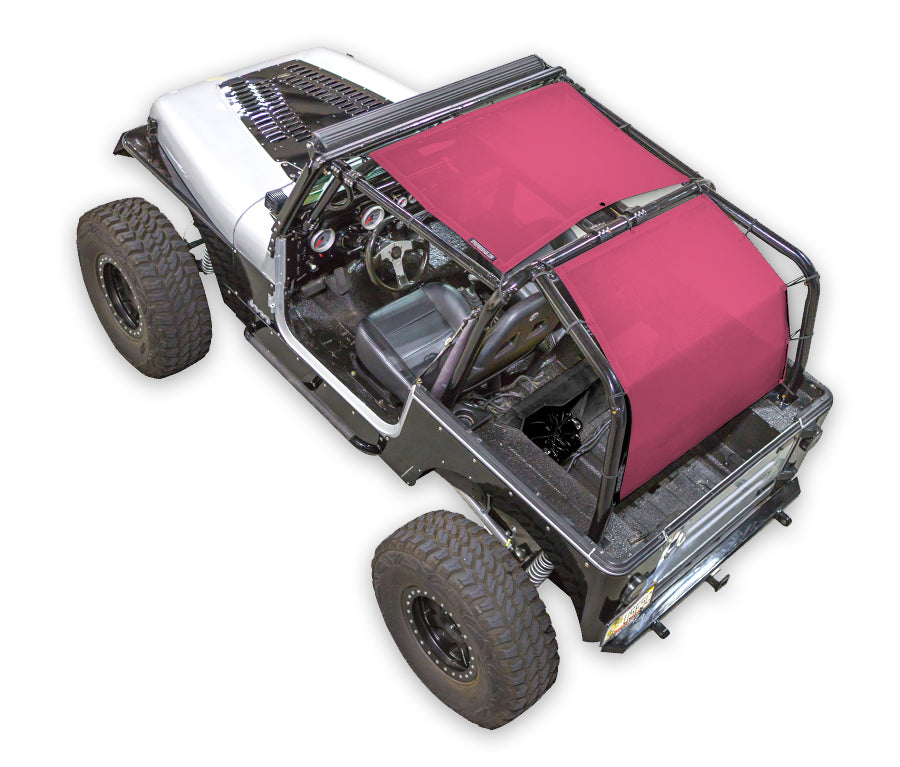 Jeep Wrangler YJ Sun Shade Solid Color Shade Top (1987–1996)
