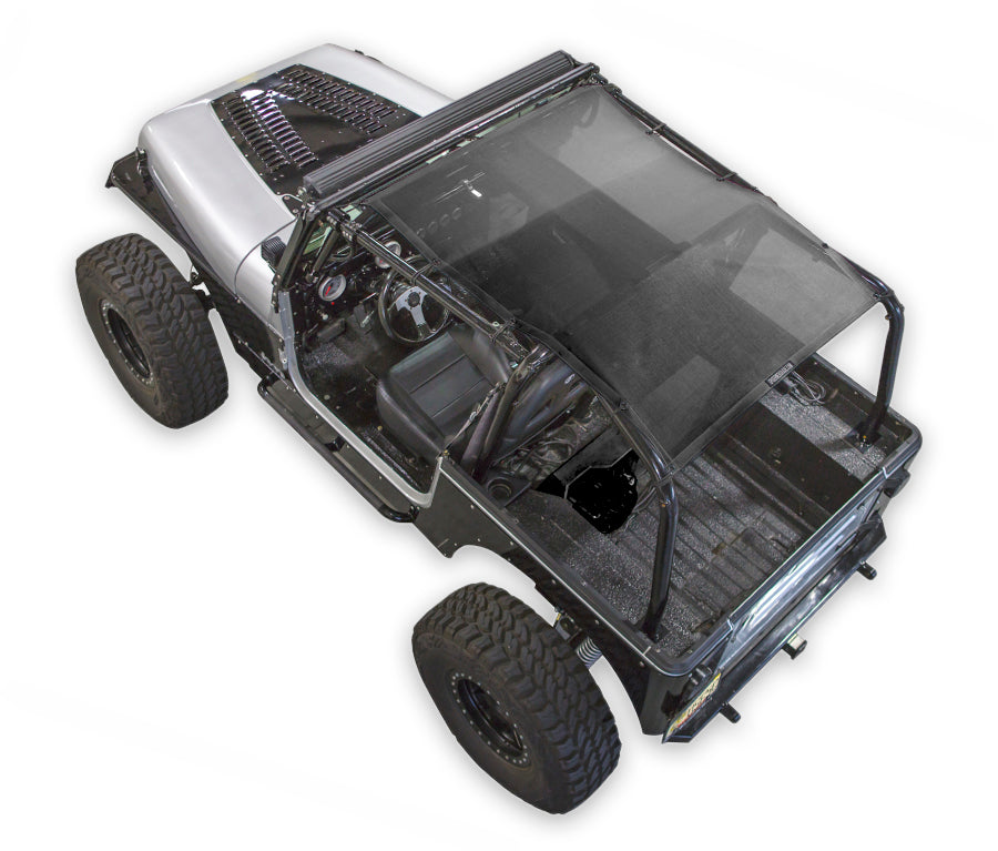 Jeep Wrangler YJ Sun Shade Solid Color Shade Top (1987–1996)