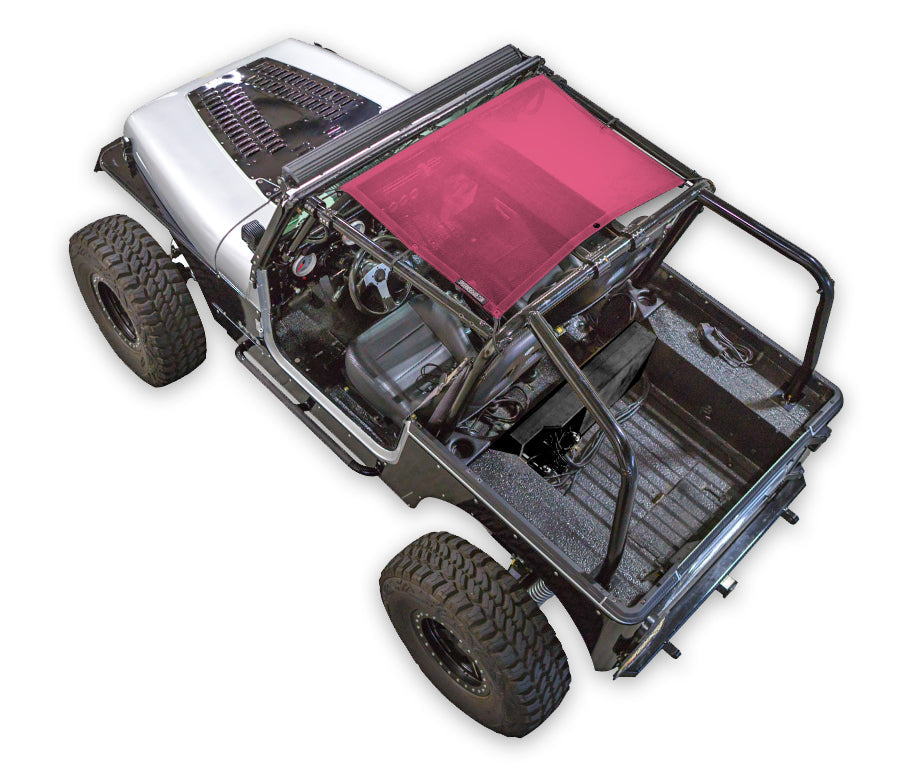 Jeep Wrangler YJ Sun Shade Solid Color Shade Top (1987–1996)