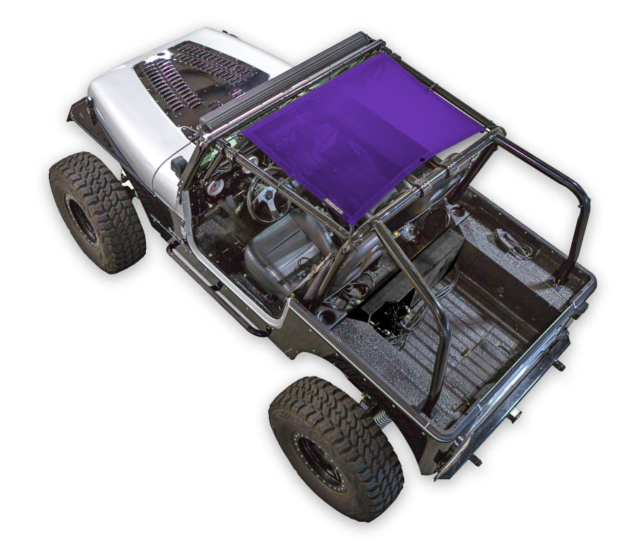Jeep Wrangler YJ Sun Shade Solid Color Shade Top (1987–1996)