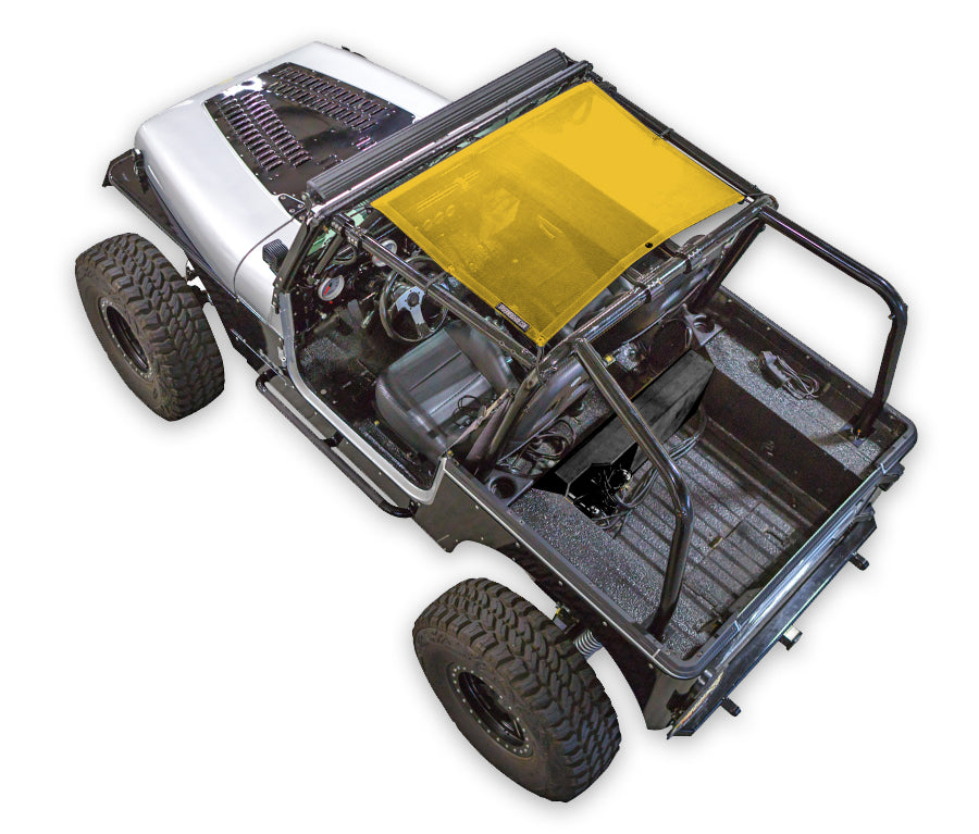 Jeep Wrangler YJ Sun Shade Solid Color Shade Top (1987–1996)
