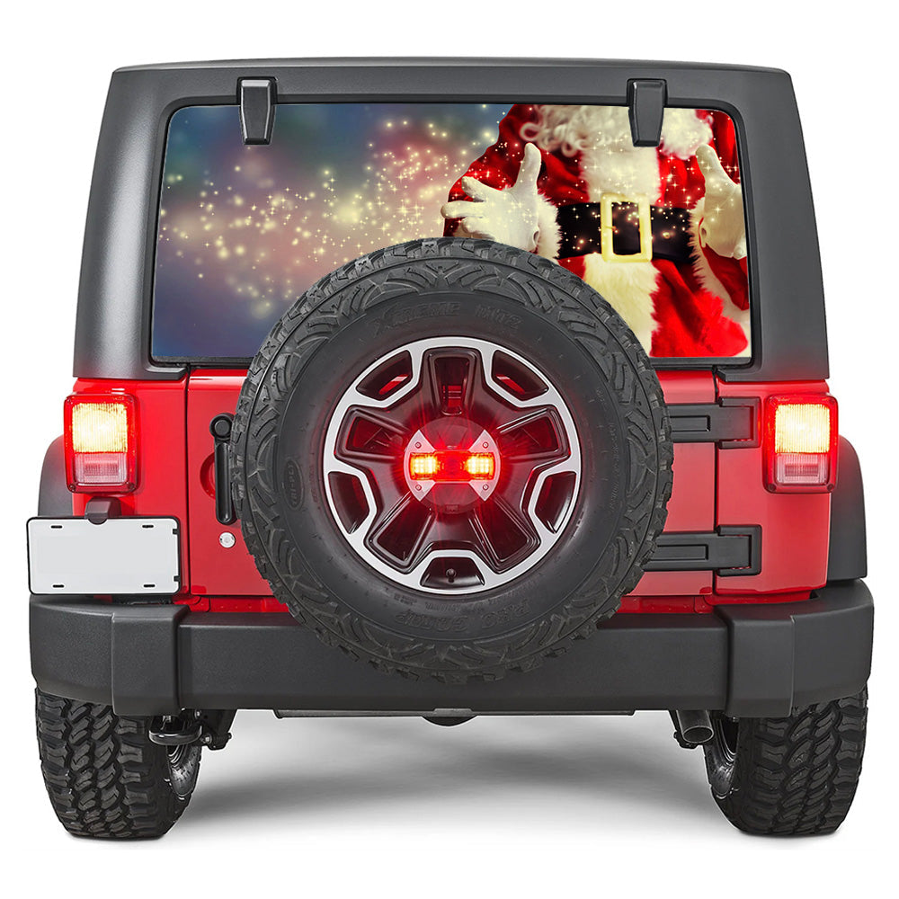 Santas Belly Rear Window Decal