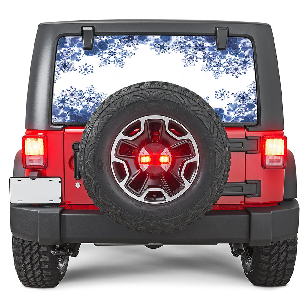 Snowflakes Rear Window Decal