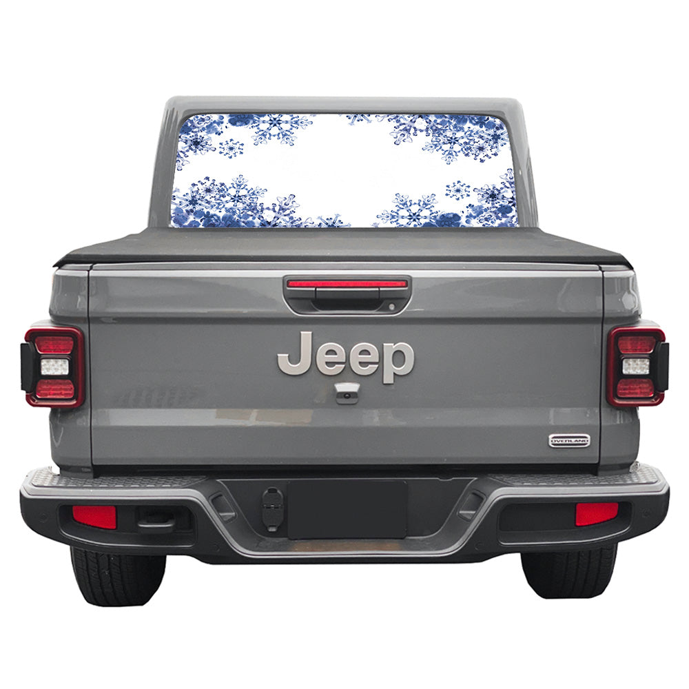 Snowflakes Rear Window Decal