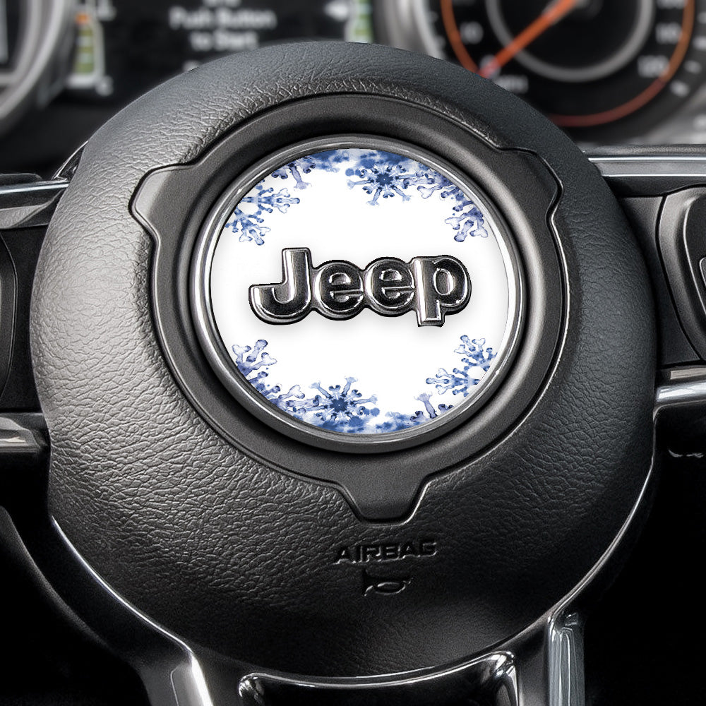 Snowflakes Steering Wheel Decal