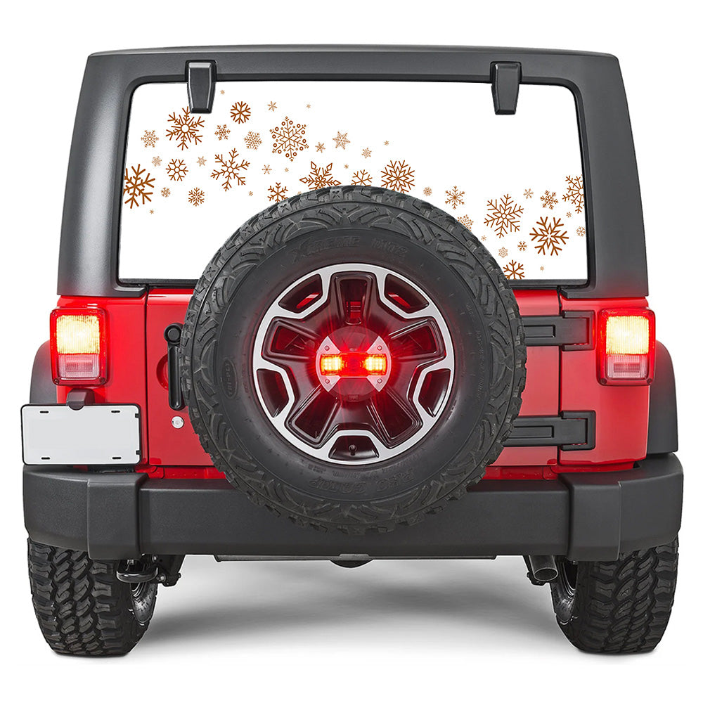 Snow Wave Rear Window Decal