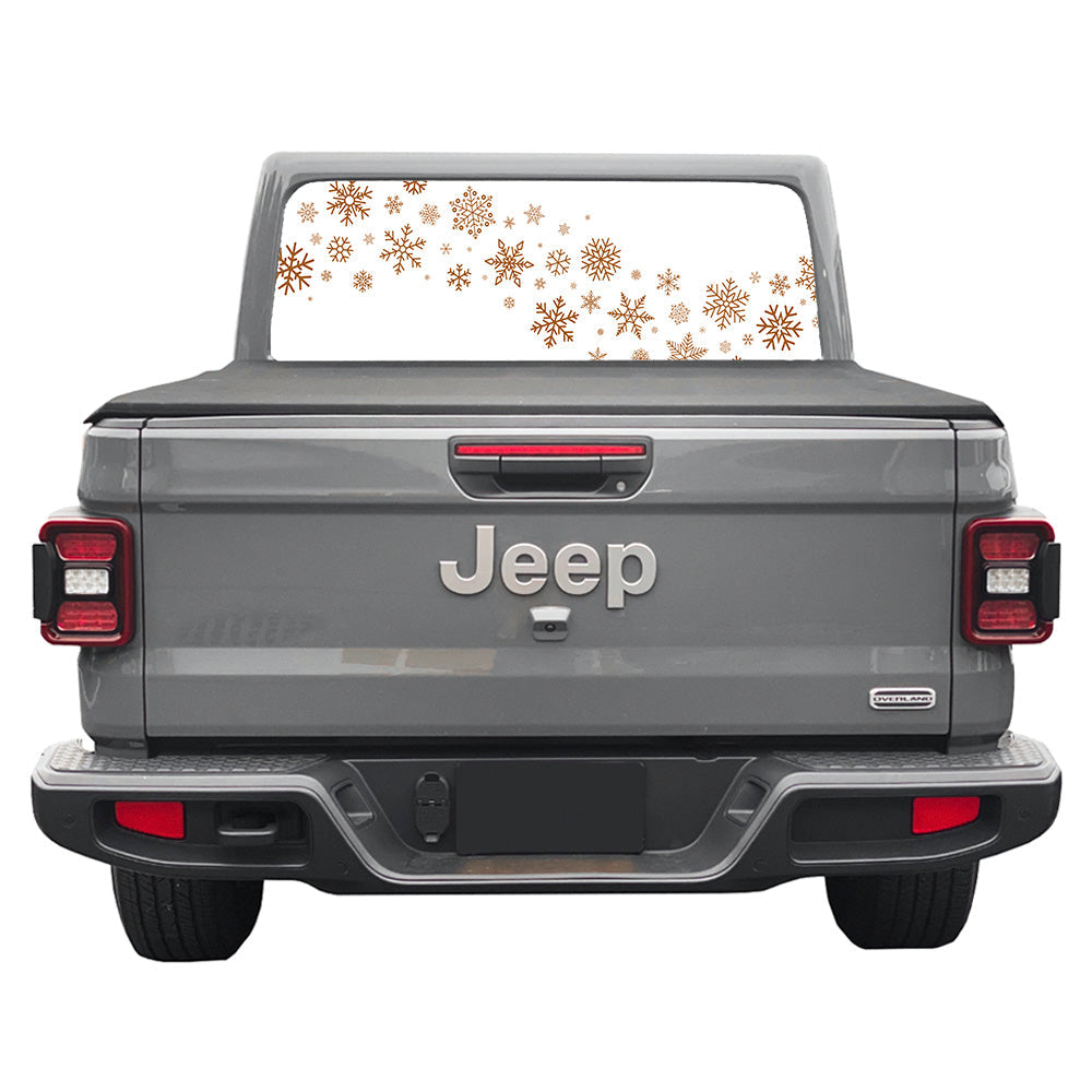 Snow Wave Rear Window Decal