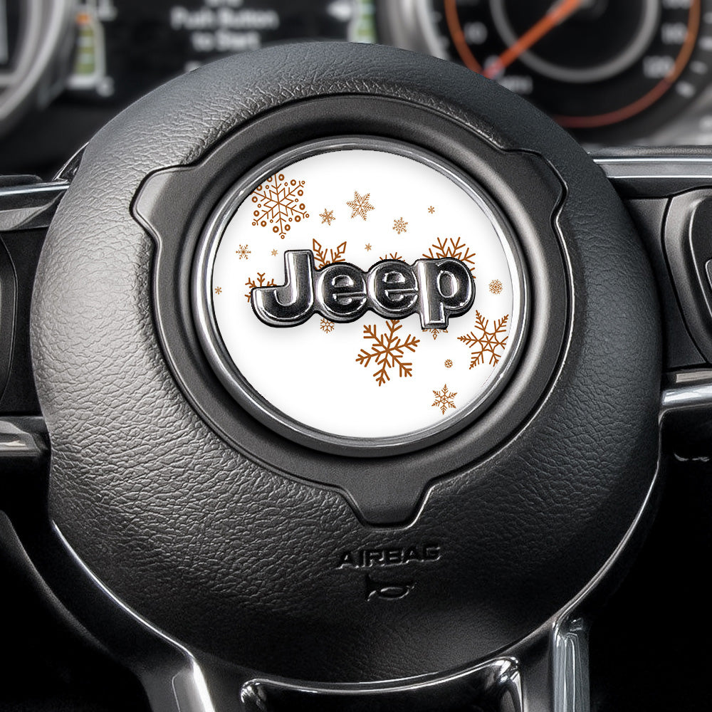 Snow Wave Steering Wheel Decal