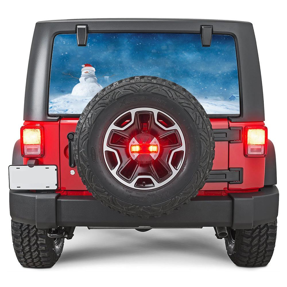 Snowmen Hill Rear Window Decal