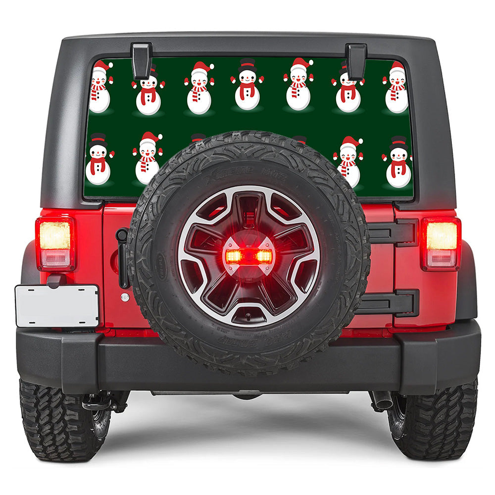 Snowmen Rear Window Decal