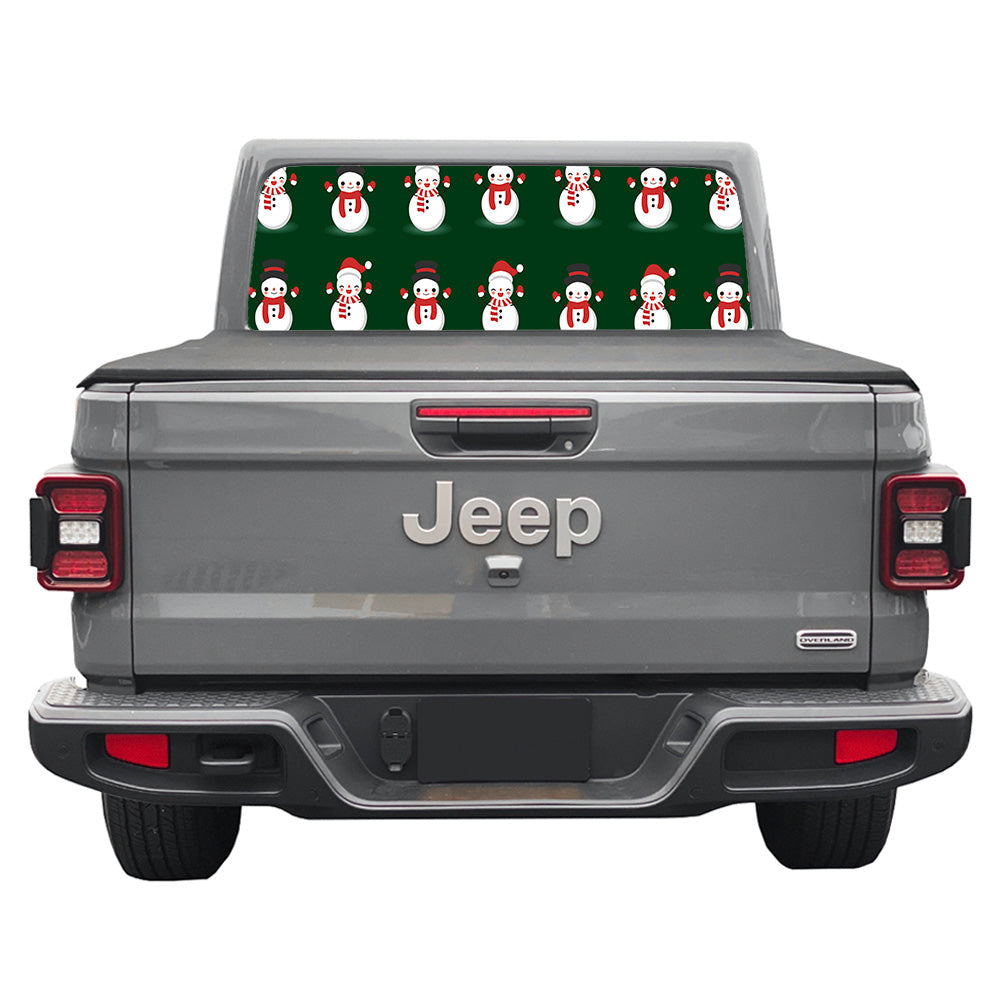 Snowmen Rear Window Decal