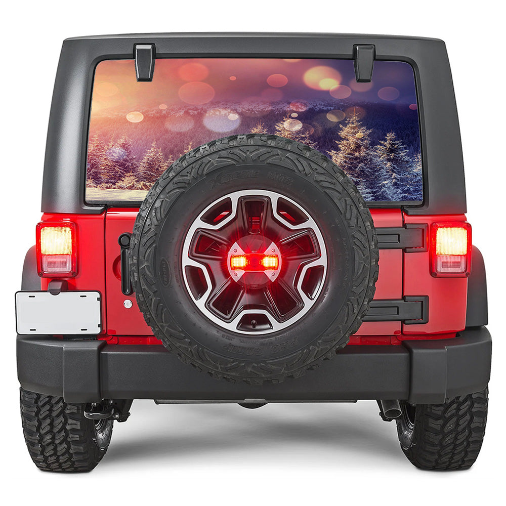 Snowy Field Rear Window Decal