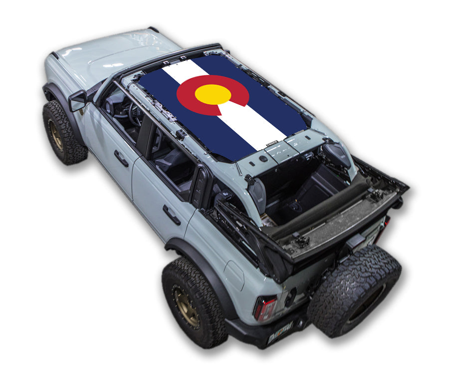 Ford Bronco Sun Shade Stock Printed Shade Top (2021–2026)