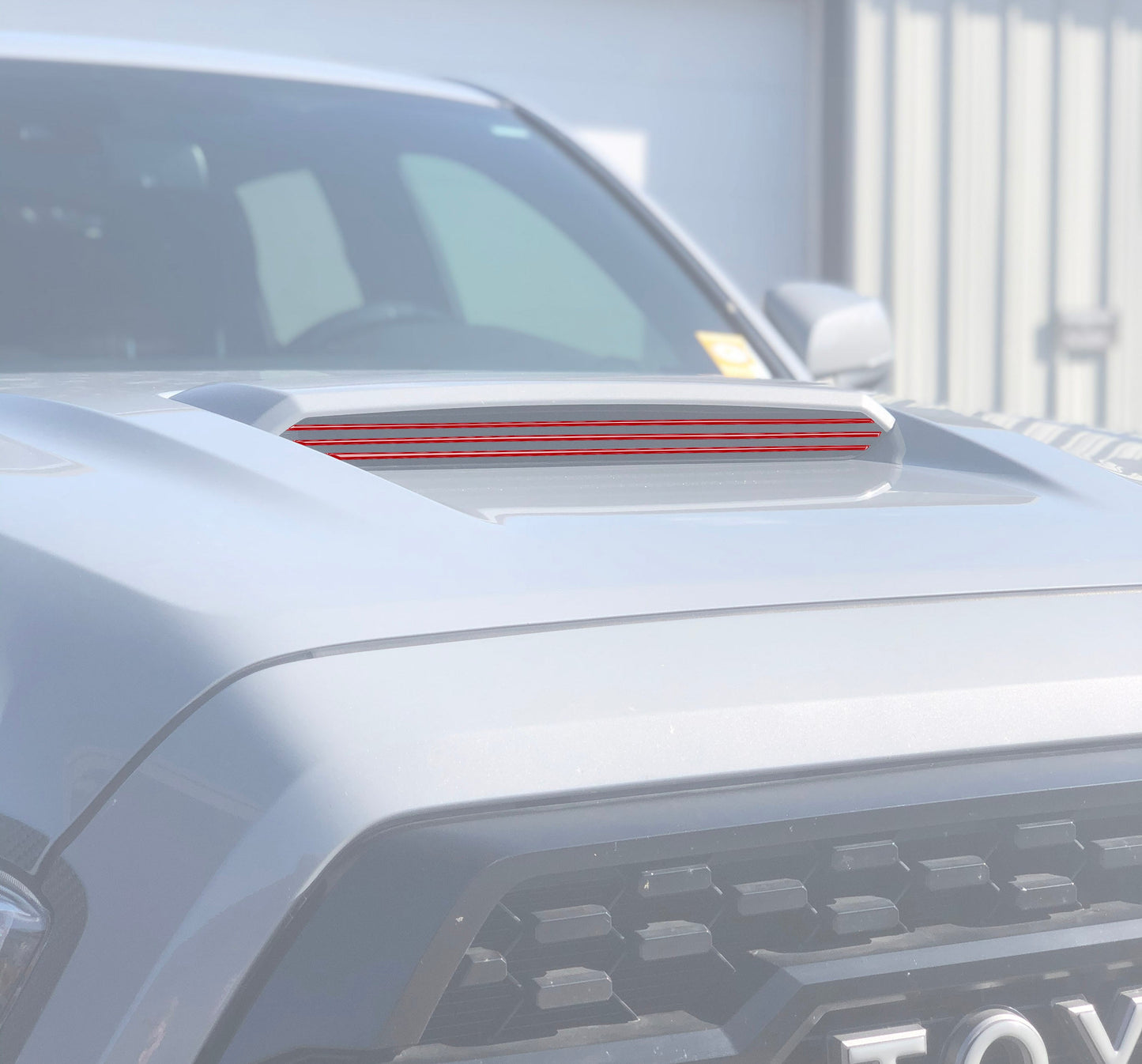 Inner Hood Scoop Line Accents Fits 2016-2023 Toyota Tacoma