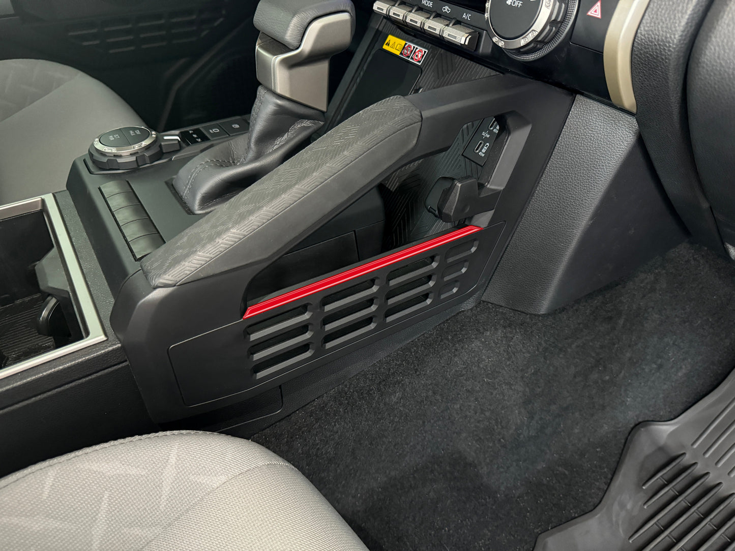 Center Storage Line Accent Trim Fits 2024-2026 Toyota Tacoma & 2025-2026 4Runner