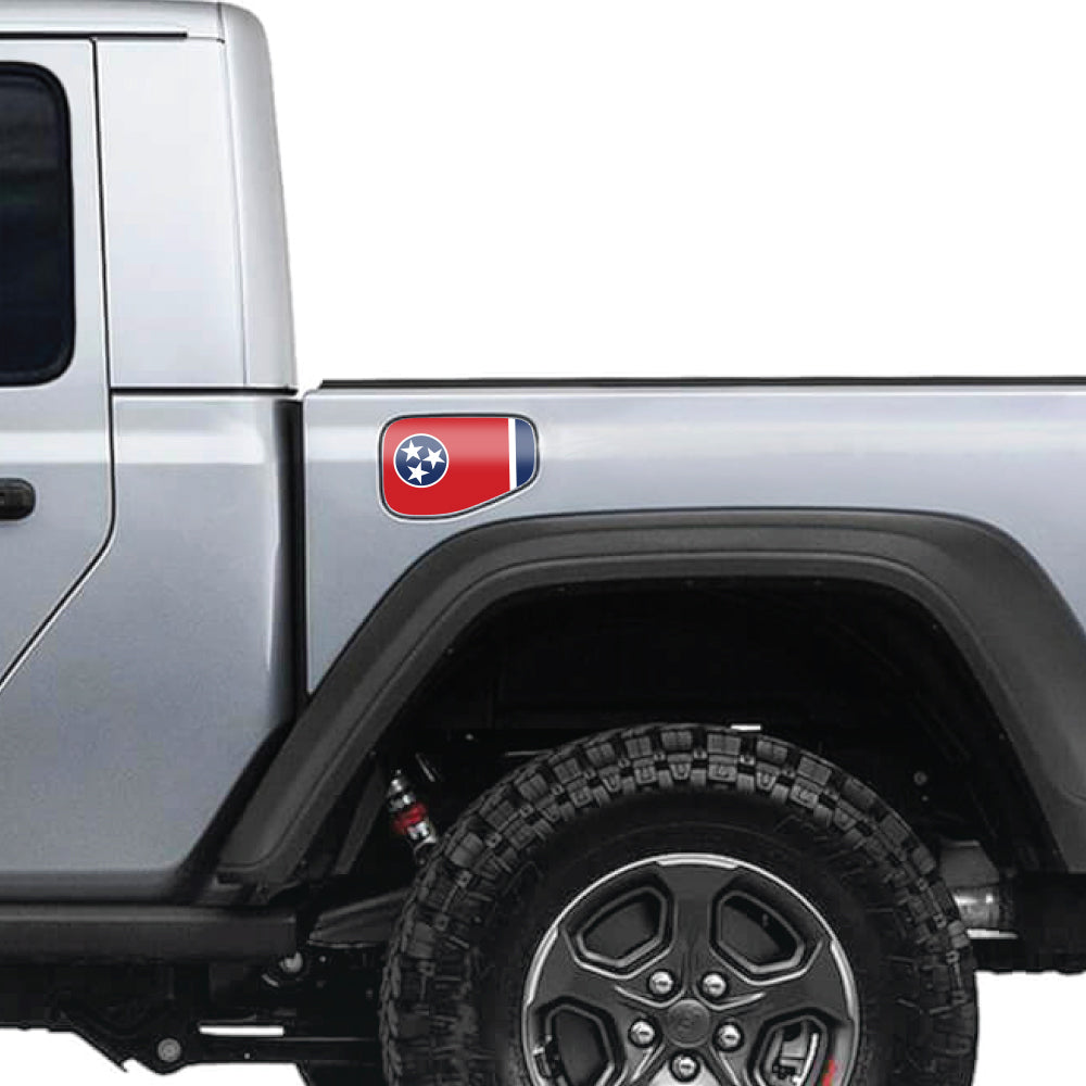 Tennessee State Flag Gas Cap Decal for JT or Gladiator