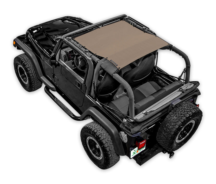 Jeep Wrangler TJ Sun Shade Solid Color Shade Top (1997–2006)