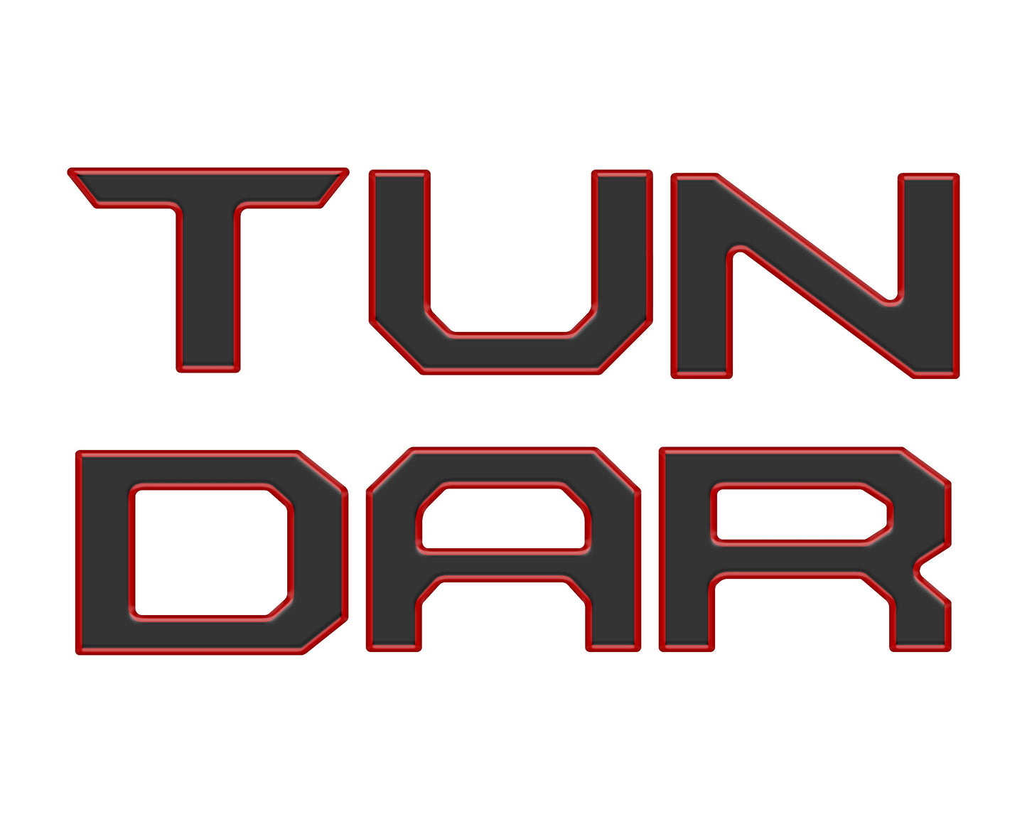 Tailgate Letter Inserts Fits 2014-2021 Toyota Tundra
