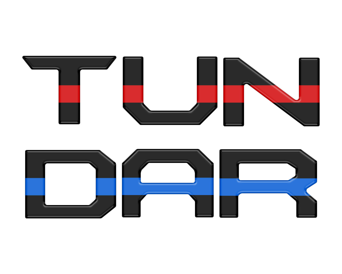 Tailgate Letter Inserts Fits 2014-2021 Toyota Tundra