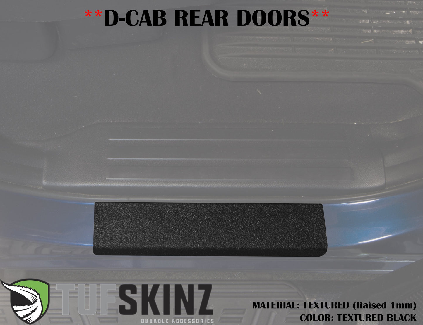 Door Sills Protection Overlay Fits 2007-2021 Toyota Tundra