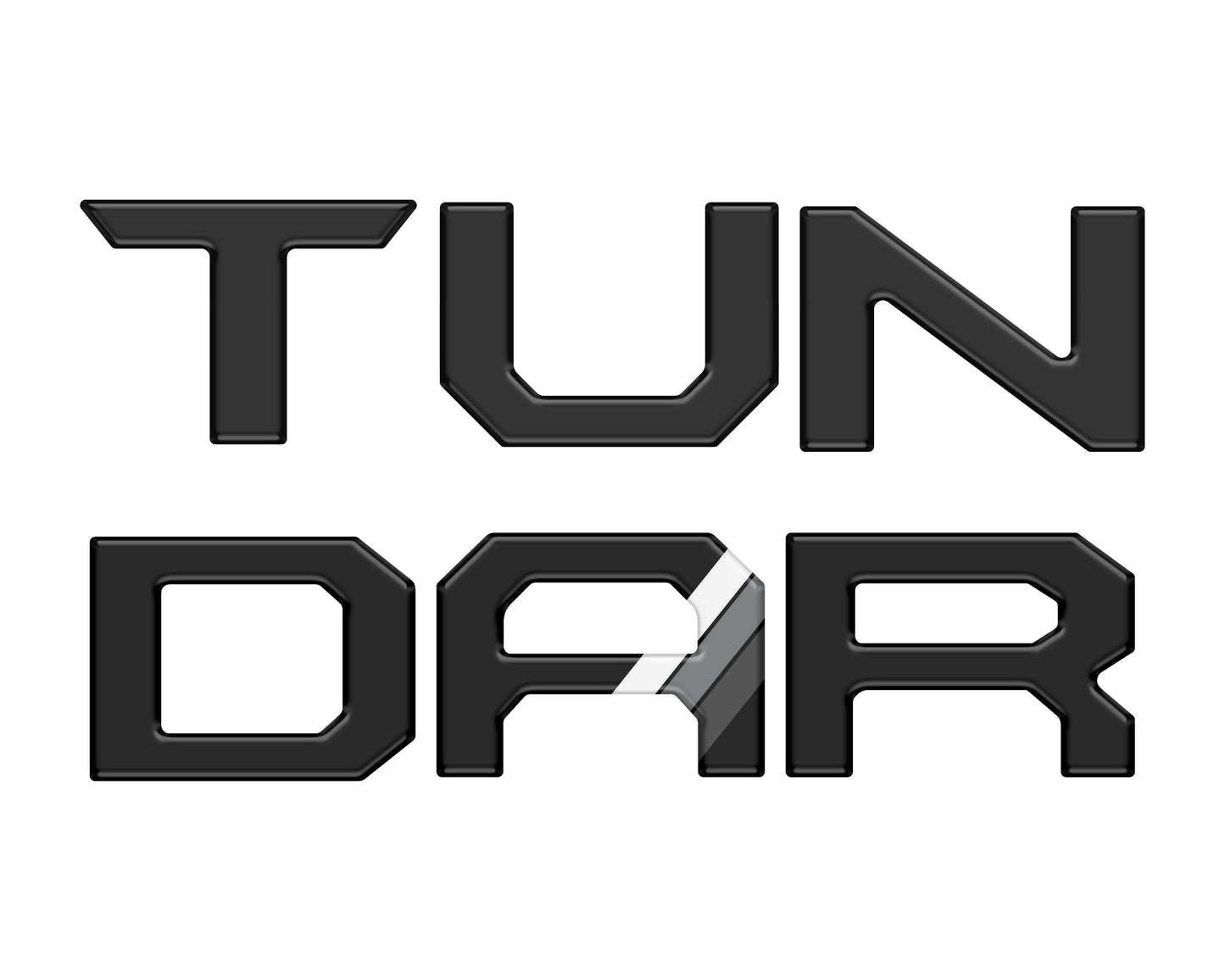 Lower Grille Letter Inserts Fits 2022-2026 Toyota Tundra