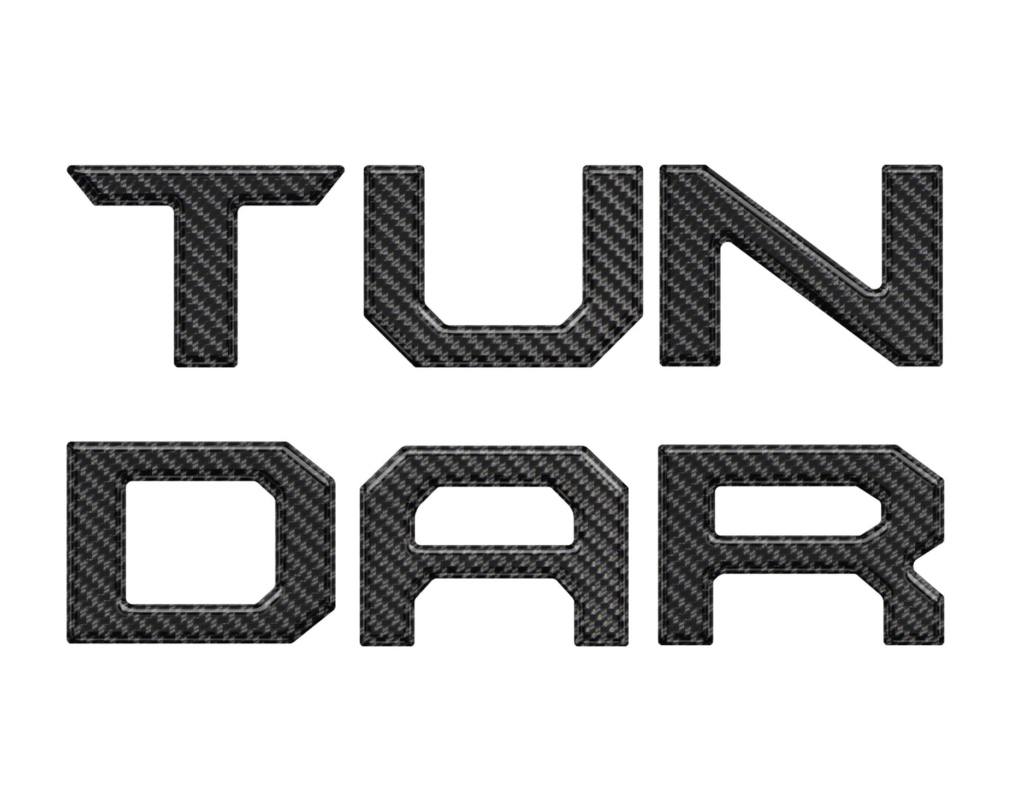 Lower Grille Letter Inserts Fits 2022-2026 Toyota Tundra