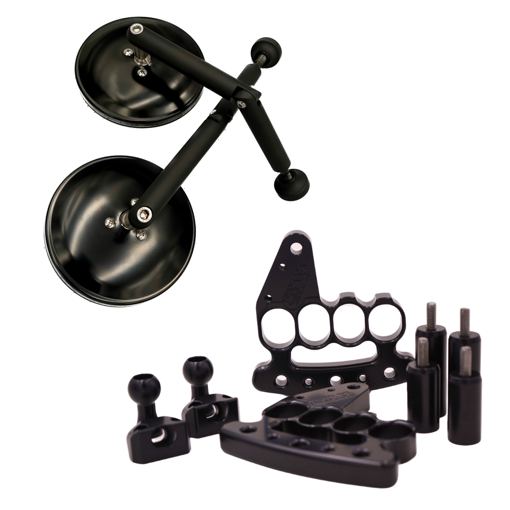 Handles & Mirror Bundle for 2007-2018 Jeep Wrangler JK - CMM Offroad