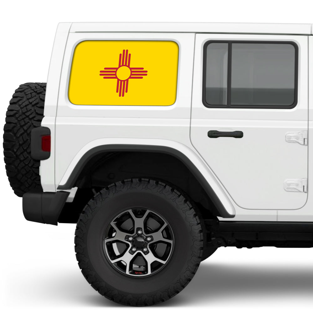 New Mexico State Flag Side Windows Printed Vinyl Decal