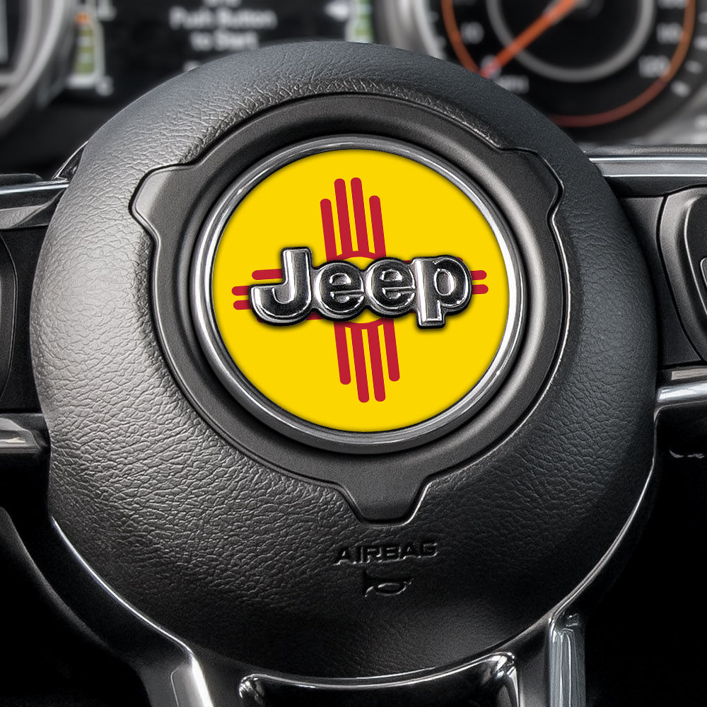 New Mexico State Flag Steering Wheel Decal