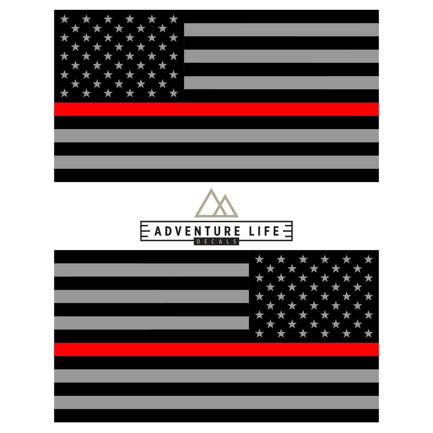 American Flag Sticker 6" x 3" | Set of 2