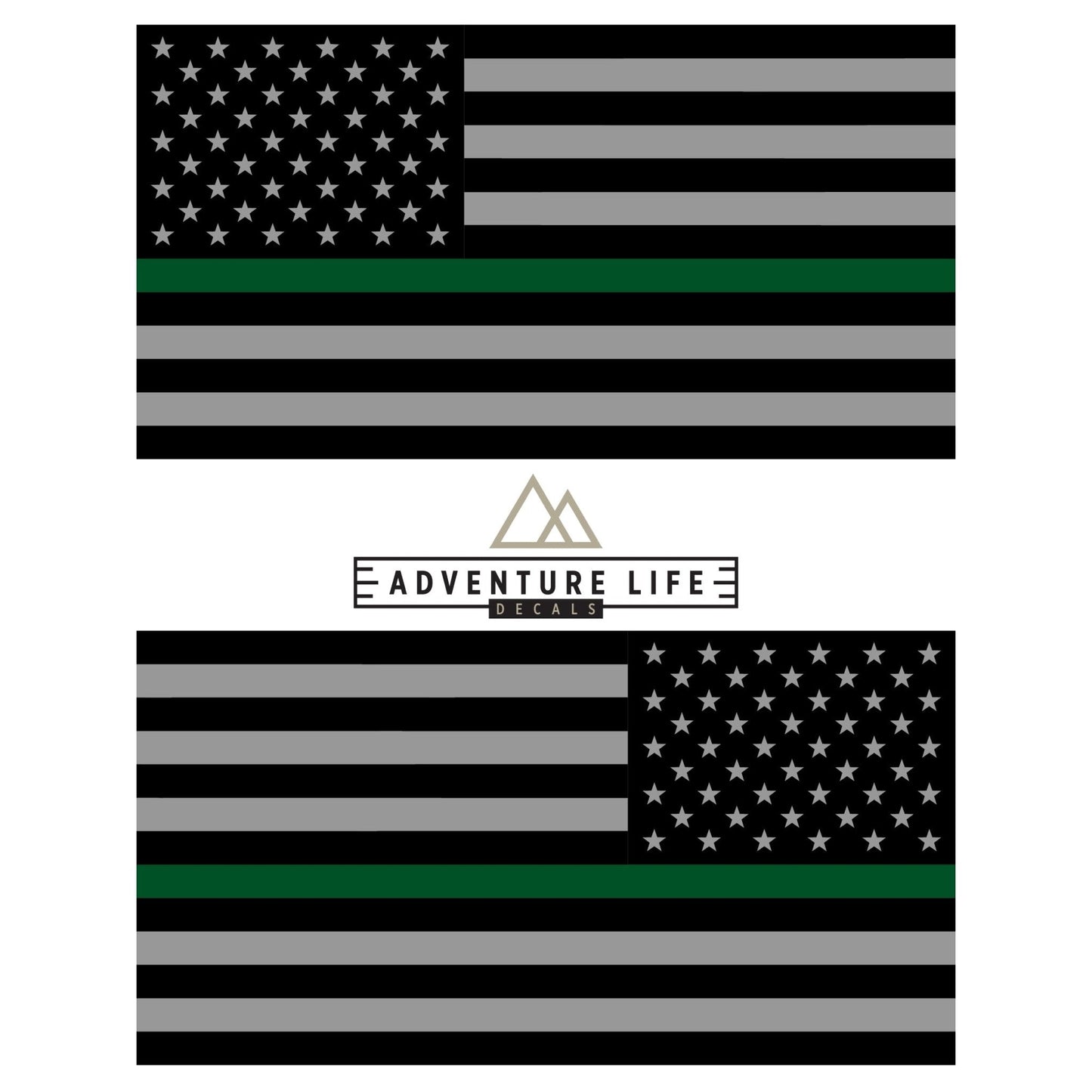 American Flag Sticker 6" x 3" | Set of 2