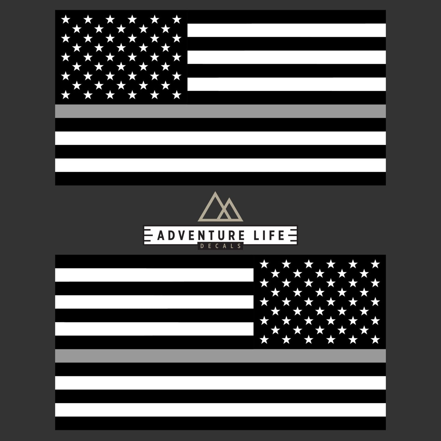 American Flag Sticker 6" x 3" | Set of 2