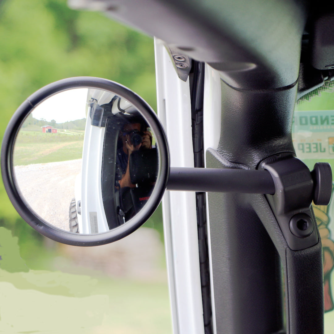 A-Pillar Single Side Mirror For 2018 - 2023 Jeep Wrangler JL & Gladiator - CMM Offroad