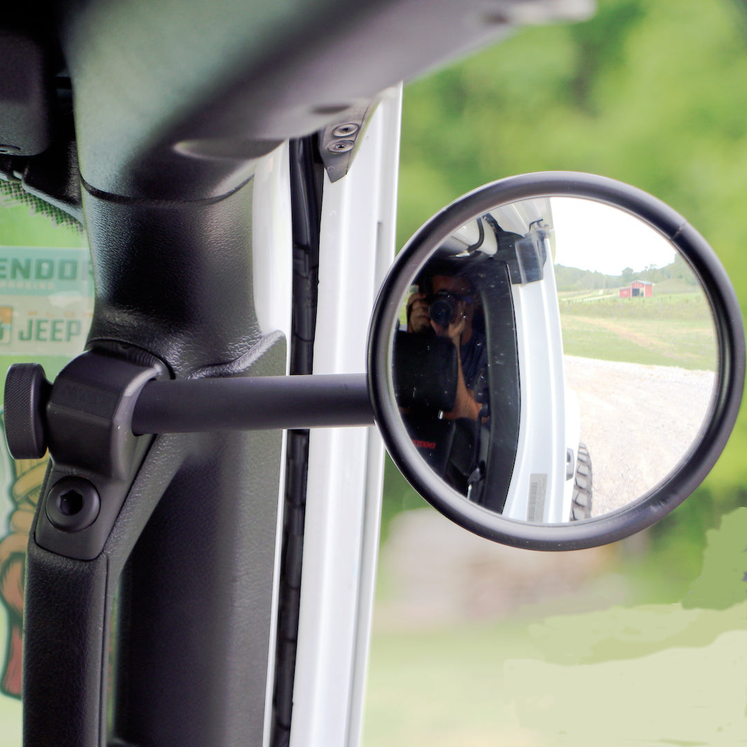 A-Pillar Single Side Mirror For 2018 - 2023 Jeep Wrangler JL & Gladiator - CMM Offroad