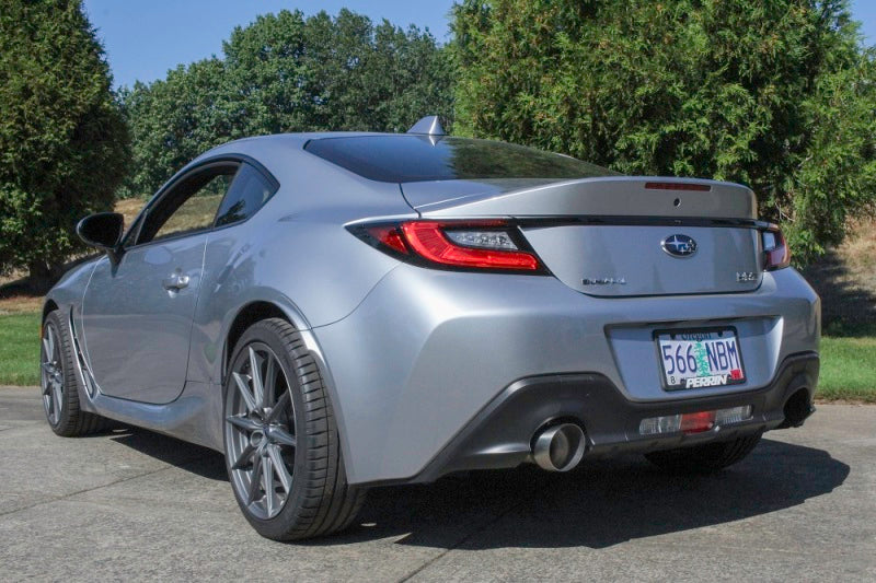 PERRIN 22-25 Subaru BRZ / Toyota GR86 Axle Back Exhaust SS (Single Side Exit w/Helmholtz Chamber)