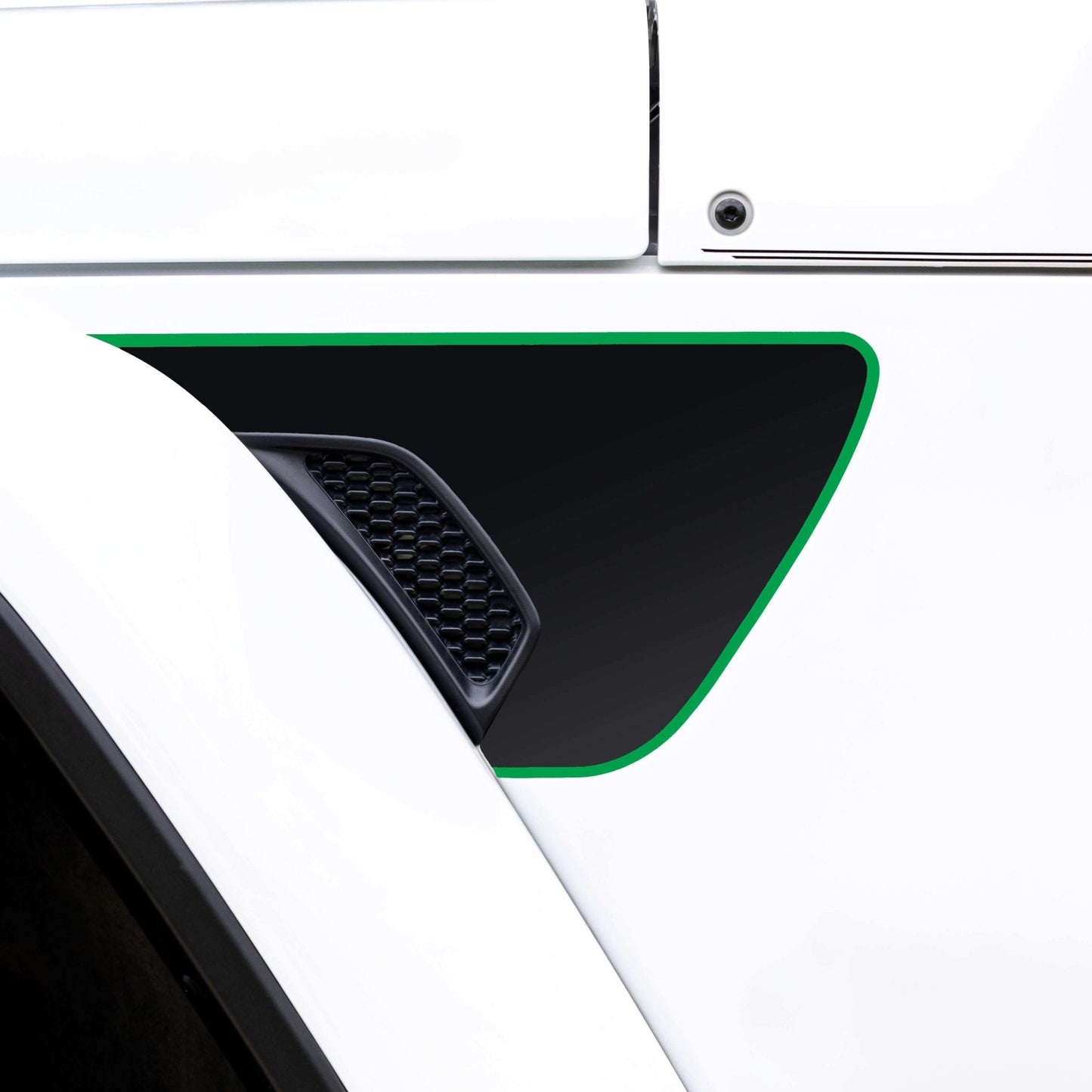 Premium Fender Vent Decal Set | Black Topo - fits Wrangler JL & Gladiator JT