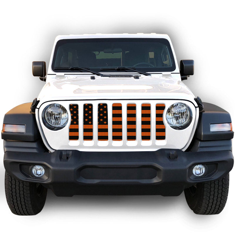 Oranges Collection American Flag Grille Inserts