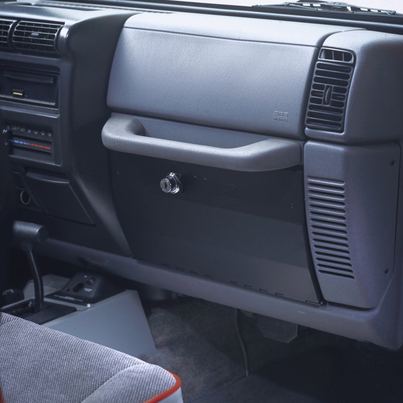 Tuffy Jeep Wrangler Tj/Lj Black Glove Box W/ Keyed Lock