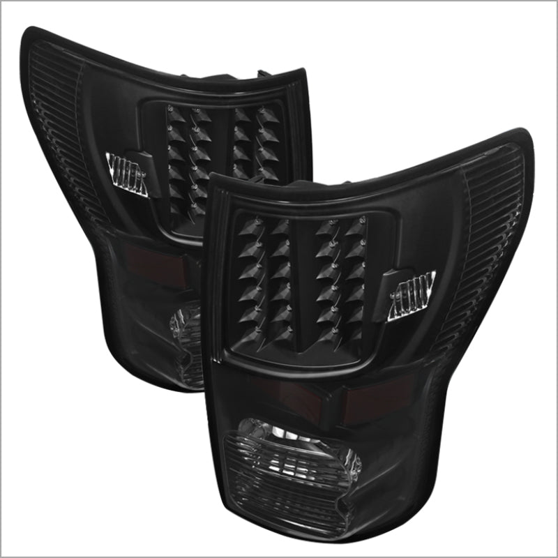 xTune Toyota Tundra 07-13 LED Tail Lights Black ALT-JH-TTU07-LED-BK
