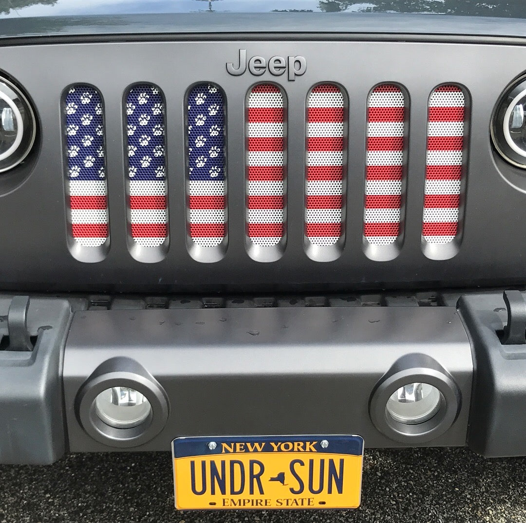 Paws Old Glory Collection American Flag Grille Inserts