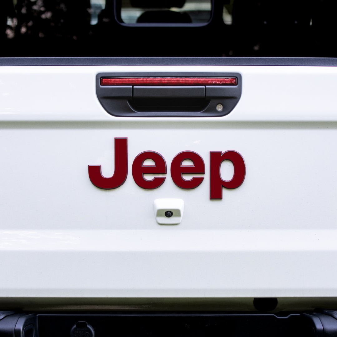 JEEP Gladiator Emblem Overlay Decal Set | Solid Colors